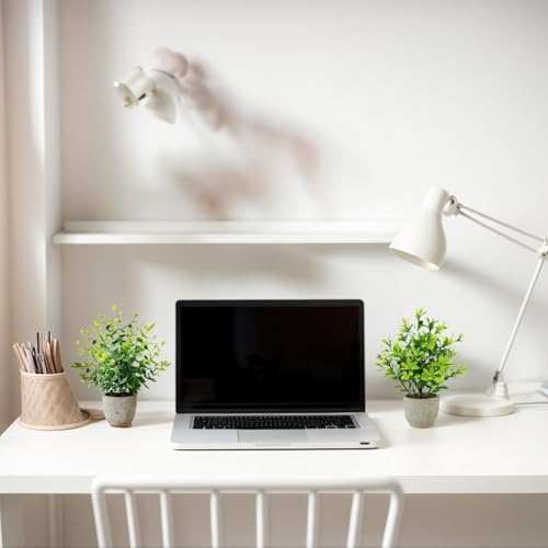 Bafenli Fake Plants 4 Pack Artificial Plants Small Faux Plants with Pots for Home Bathroom Office Desk Decor Indoor - Cosy Home Interiors Bafenli Fake Plants 4 Pack Artificial Plants Small Faux Plants with Pots for Home Bathroom Office Desk Decor Indoor - Image 6