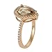 Stylish Unique ILIANA 18K Yellow Gold AAA Premium Turkizite Diamond Anniversary Bridal Halo Ring Women Jewelry Gift Size 7 Ct 2.1