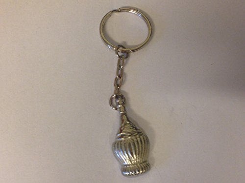 GIFTSFORALL Fiasco FT77 - Emblema para Botella de Vino (1,6 x 3,5 cm, Hecho de Peltre inglés Fino en un Anillo Dividido, Llavero/Colgante de Bolsa con Detalles Muy Finos, Viene en Bolsa de Regalo