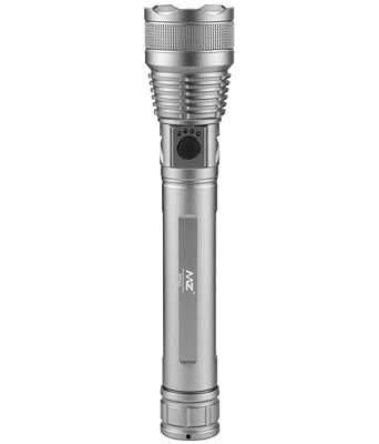 Enfogo 6 Years Replacement Warranty? MZ M982 Zoomable Metal LED Torch, 5 Modes, Rechargeable, Bright Light, Ideal Gift for Outdoor Enthusiasts and Emergencies