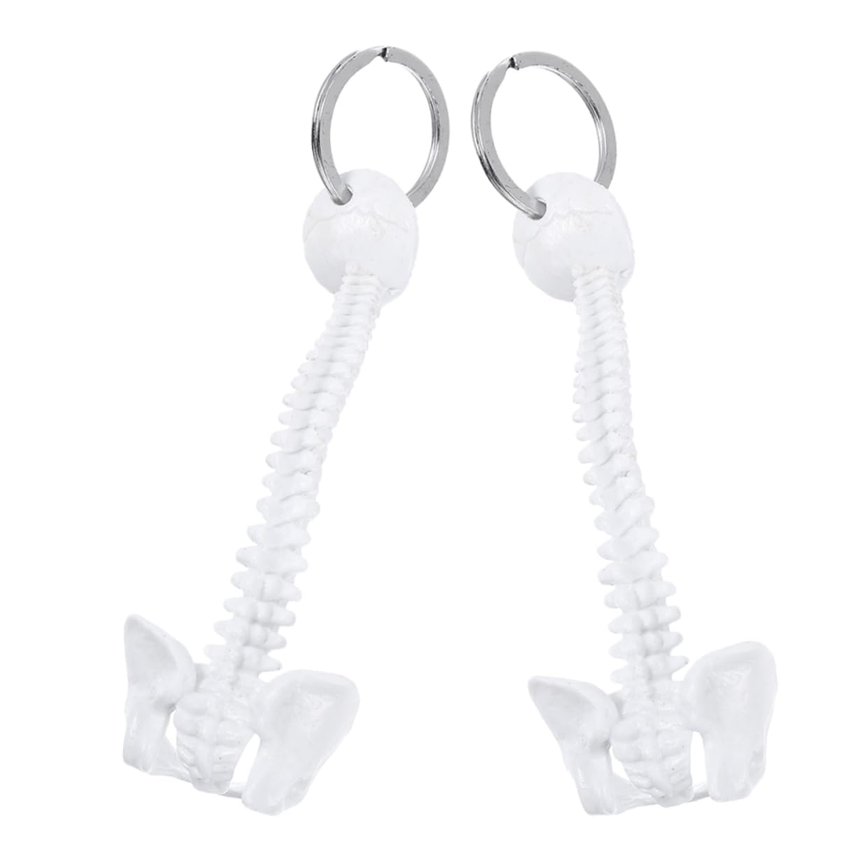 COLLBATH Glow in The Dark Keychain for Men Small Skeleton Figure Keyring Spine Model