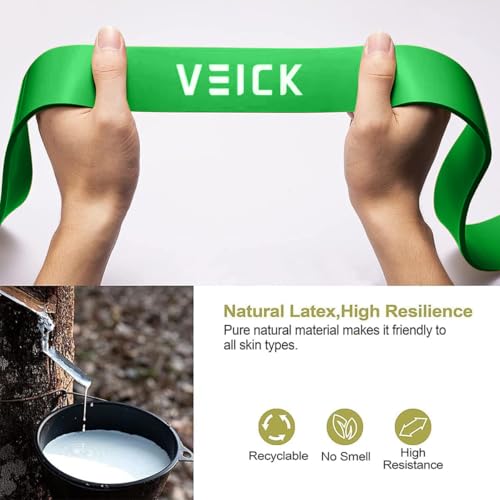 Image of VEICK Pull Up Resistance Bands Set, Heavy Stretch Workout Bands, Fitness Assistance Bands for Men Women, Portable Exercise Equipment for Home Gym Office Travel