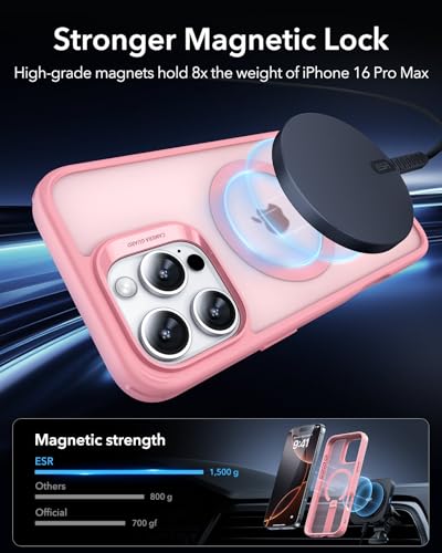 ESR for iPhone 16 Pro Max Case with Flickstand, for MagSafe, Frosted Pink - image 3