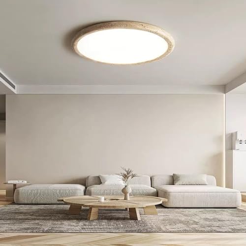 Plafonnier travertin à intensité variable, éclairage LED 3 températures de couleur moderne - 3
