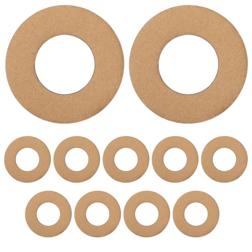 HAPINARY 2sets Large Paper Wreath Ring DIY Craft Supplies Floral Frame Forms Decorative Wreath Support 11pcs*2