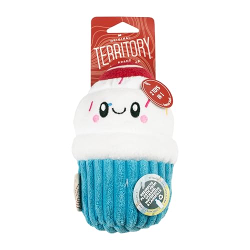 Juguete de Peluche 2 en 1 con Sonido para Perros, Diseño Cupcake miniatura 3