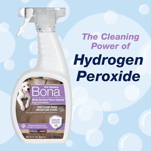 Image of Bona Pet Spray Odor Eliminator, Dog Formulation, 32 fl oz, Safe for Carpeted Areas and Multi-Surface Floors (Pack of 2)