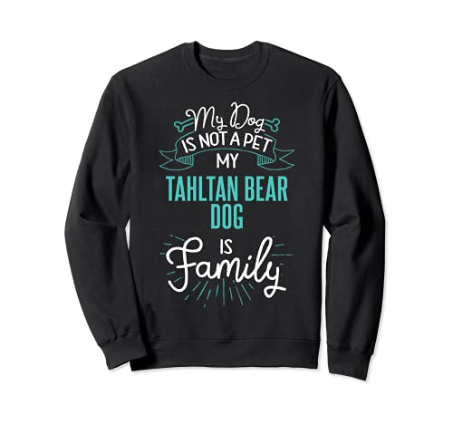 Cute Tahltan Bear Dog Design Family Dog Giftn Sweatshirt, Black
