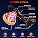 Cordless Car Buffer Polisher Kit with 2x2000mAh 21V Batteries, 6 Inch Car Polisher with 8 Variable Speed 2800-5500RPM & 21 PCS Attachments, Orbital Polisher for Car Detailing, Sanding,Scratch Removing