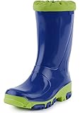  Ladeheid Botas de Agua en PVC Unisex Niños Niñas LARB015 (Aciano/Aguamarina, 31/32 EU)