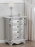 marmo carrara bianco p  Simone Guarracino Luxury Design Comodino Cannocchiale stile Barocco Moderno foglia argento marmo bianco Carrara