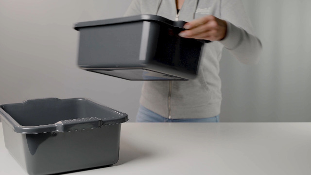 Hausfelder VIELZWECK Wanne und Schüssel 2er Set 11l. eckig - einsetzbar als Waschschüssel, Spülschüssel, Spülwanne und… – Bild 8