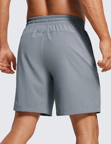 Image of CRZ YOGA Linerless Workout Shorts 7'' | Lightweight, Quick Dry, Running, Pockets, for Men