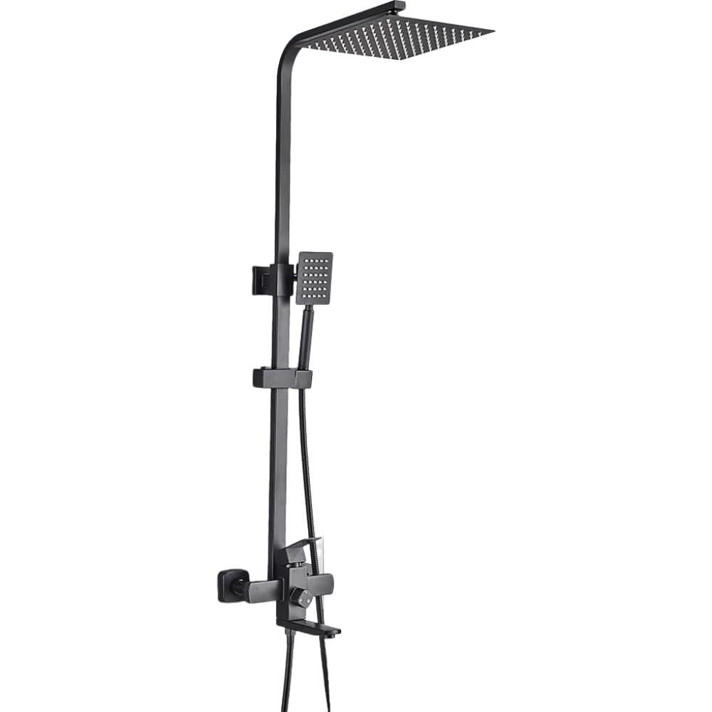 Ensembles de douche complet avec bec de baignoire rotatif et pommeau 8"