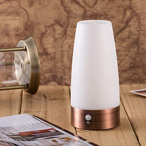 Lámpara de mesa LED con sensor de movimiento portátil para niños miniatura 1