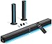 Soundbar für TV Geräte mit RGB-Beleuchtung, 2.2 Kanal Teilbare 2-in-1 TV Soundsystem mit 3 EQ-Modi, Bass Einstellbare, 180W Bluetooth Lautsprecher für Fernseher/Gaming/PC/Beamer mit ARC/Opt/Aux/USB