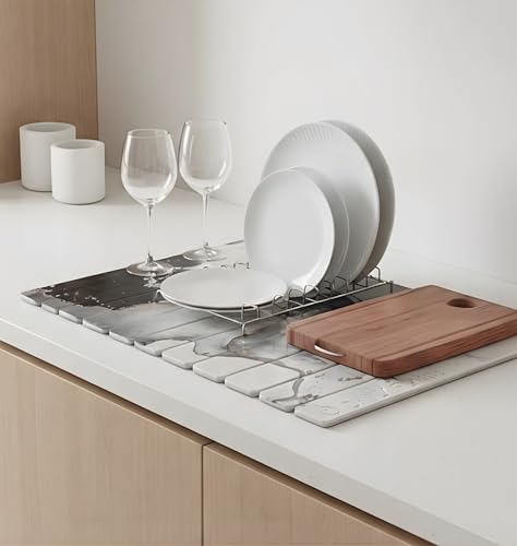 Tapete de secado de platos de diatomeas plegable con 50% de descuento