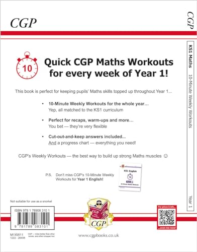 KS1 Maths 10-Minute Weekly Workouts - Year 1