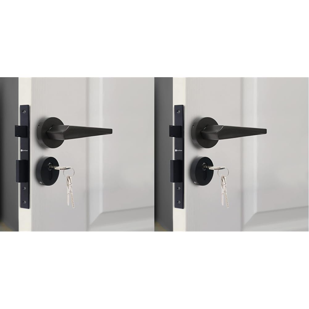 See full amazon price history chart for BonKaso F023402 Premium Heavy Duty Mortise Door Lock with Door Handle Lock Set Body for Home (Matt Black) (Pack of 2) BonKaso F023402 Premium Heavy Duty Mortise Door Lock with Door Handle Lock Set Body for Home (Matt Black) (Pack of 2) (B0D816GKR9) Amazon Price History, Amazon Price Tracker