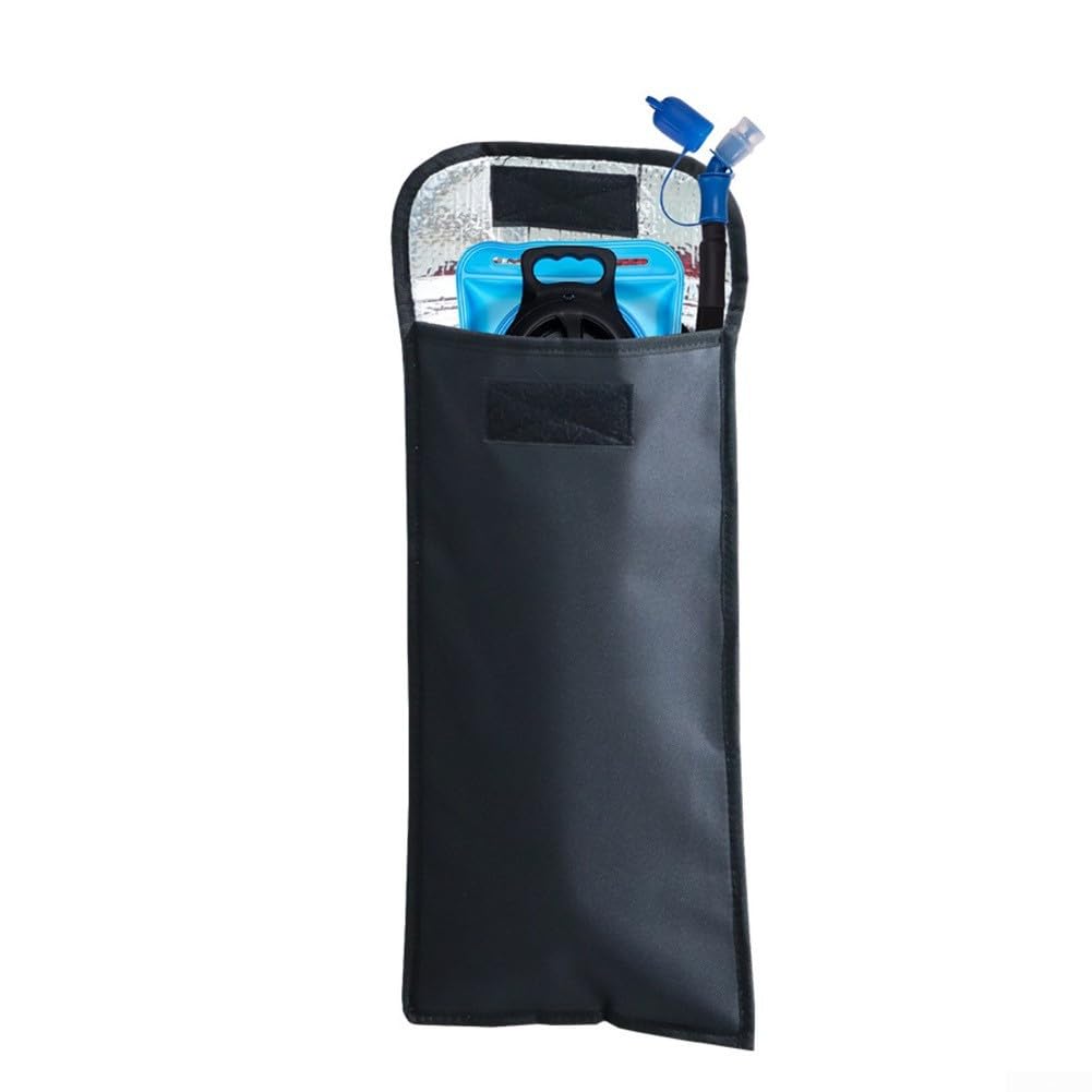 Drivstraw Manchon d'hydratation isotherme pour poche à eau de 2 L – Housse de vessie thermique avec fermeture automatique, sac isolant en tissu Oxford pour randonnée, camping et Drivstraw Manchon d'hydratation isotherme pour poche à eau de 2 L – Housse de vessie thermique avec fermeture automatique, sac isolant en tissu Oxford pour randonnée, camping et