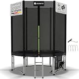 ✅ Set completo pronto all’uso : include trampolino con rete, scala, ancoraggi al suolo e borsa per scarpe e bevande – montaggio rapido e subito pronto