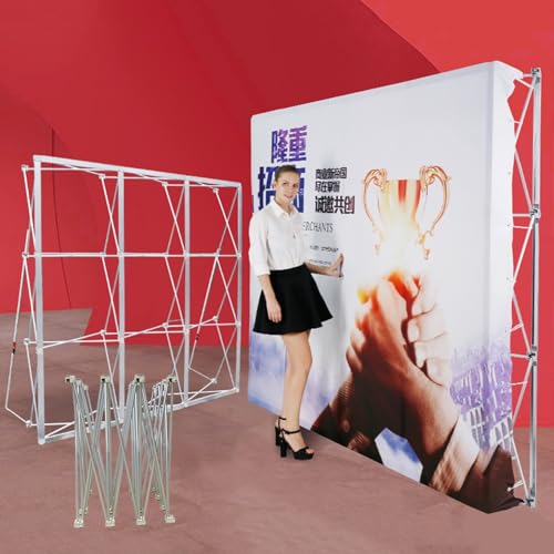 Support de bannière pliable 2,3 m x 5,3 m pour cadre d'affichage tissu