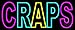 The Sign Store N105-14728 Craps 1 Neon Sign44; 13 x 3 x 32 in.
