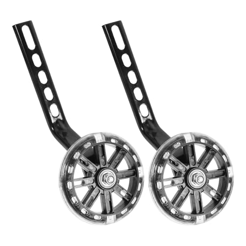Ruedas de Entrenamiento para Bicicleta, 2 Piezas, Estabilizadores Ajustables Resistentes al Desgaste, Color Negro, Accesorios para Bicicleta para Equilibrio y Seguridad miniatura 1