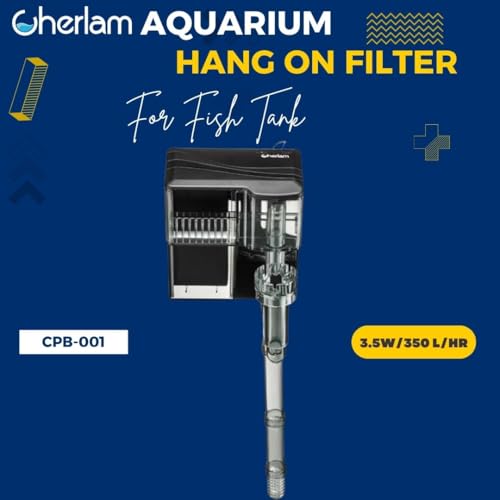 Image of VAYINATO Cherlam (3.5 Watts|Suitable For 1.5 Feet Tank) Ultra Quiet Premium Hang On Back Filter For Planted Aquarium Fish Tank With Surface Skimmer By Petzlifeworld