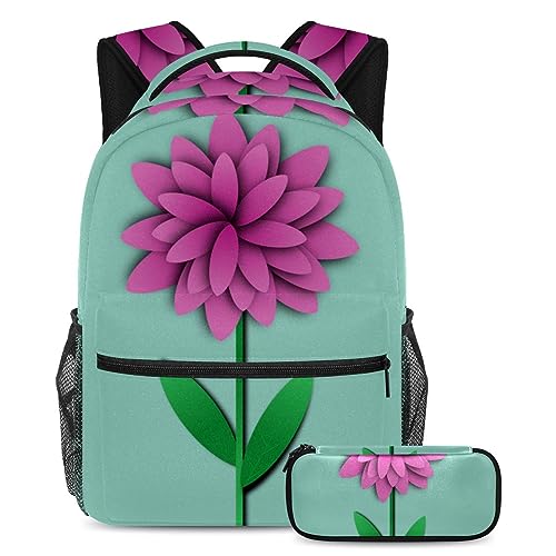 Sac de voyage pour étudiants multicolore avec sa trousse à crayons assortie