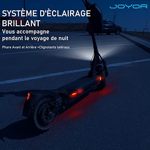 JOYOR Y6S Trotinette Electrique Adulte - 500W Nominale 800W Max 48V 18AhTrottinette électrique Professionnelle pour Travail Pneu 10 Pouces Absorption du Choc – Image 6