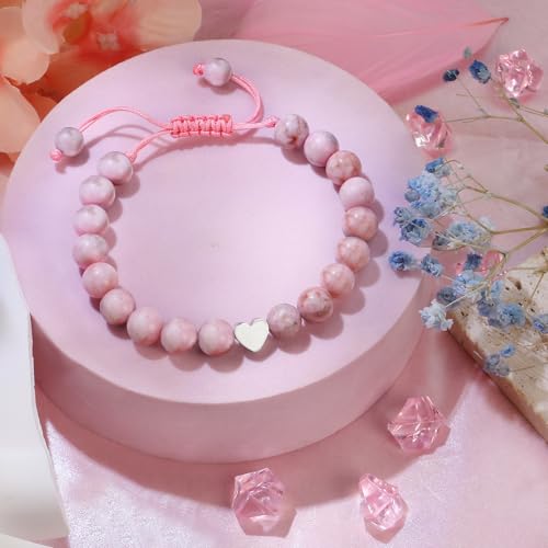 Image of Sereney Birthday Gifts for Girls, Beaded Bracelets as 1 /2 1 2 3 4 5 6 7 8 9 10 11 12 13 14 15 16 Year Old Birthday Gift, Adjustable Cross /Pearl Bracelet as Happy Birthday Gifts for Daughter