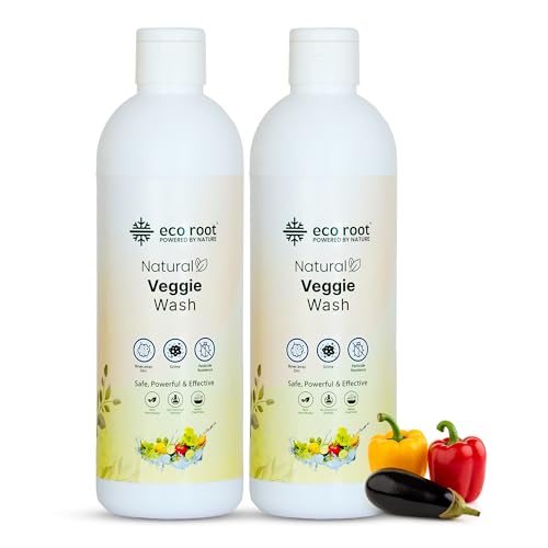 Image of Natural Vegetable & Fruit Wash Liquid | Plant-Based Cleaner with Citrus & Tulsi Enzymes | Odorless, Free from Harsh Chemicals, Safe for Babies & Pets | Pack of 2 | 500ml
