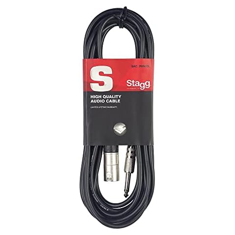 Stagg SAC3PXM DL 3m/10 ft Deluxe XLR Male to Jack Cable Cover