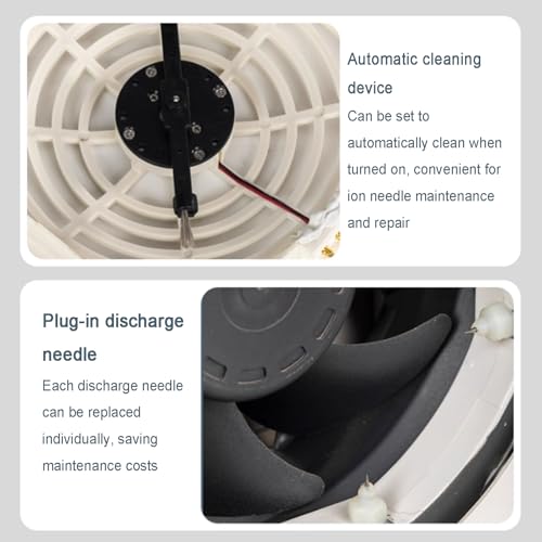 Ventilador Ionizador Antiestático de Escritorio con LCD miniatura 6