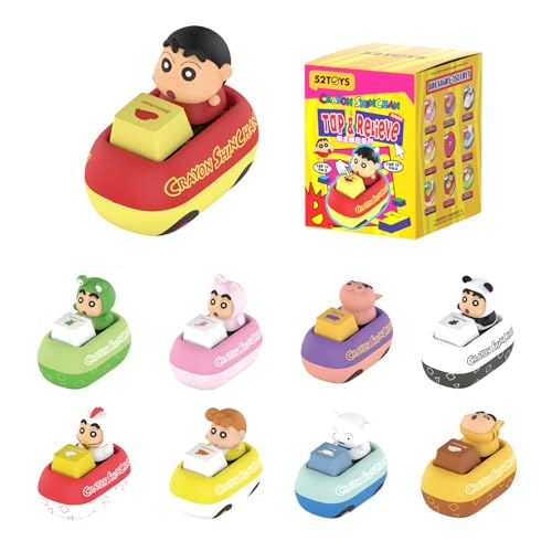 52TOYS Crayon Shin-chan Tap & Relieve Series Blind Box 1Pc Collectible Toy Kawaii Action Figures Creative Gift Room Decor Desktop Decoration 1.97 Inch Gift for Birthday Party