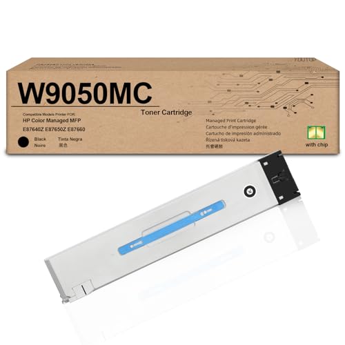 Toner W9050MC Noir résistant pour imprimer sans traces sur HP E87650Z