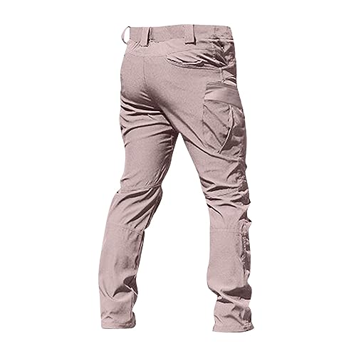 OIOLOYJM Military Cargo Pants for Men Hiking Relaxed Fit Work Waterproof Stretch Tactical Lightweight Outdoor Travel Pant