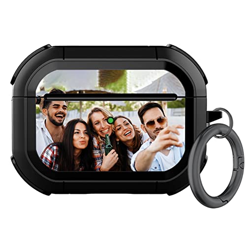 AIPNIS Personalized Case Compatible with AirPods Pro, Custom Photo Sturdy Shockproof Protective Case Gift,for Airpods Pro 2019 Durable Armor Cover, with Keychain AIPNIS Personalized Case Compatible with AirPods Pro, Custom Photo Sturdy Shockproof Protective Case Gift,for Airpods Pro 2019 Durable Armor Cover, with Keychain
