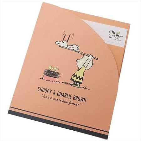 Amazon レターセット スヌーピー A5 ケース付 便箋10枚 封筒5枚 日本製 スヌーピー チャーリーブラウン レターセット 文房具 オフィス用品