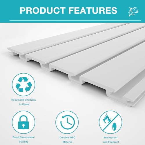NeatiEase-Slatwall-Panel-Wall-Storage-Systems-2-x-4ft-Slat-Wall-Paneling-Garage-Wall-Organizer-Heavy-Duty-Wall-Mounted-PVC-Wall-Rack-White