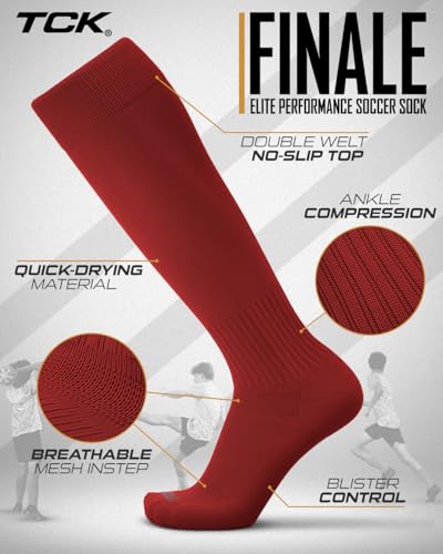 Image of Finale Soccer Socks Youth & Adult | Knee High Men's & Kids Soccer Socks | Stretch Fit for Shin Guards | Made in the USA