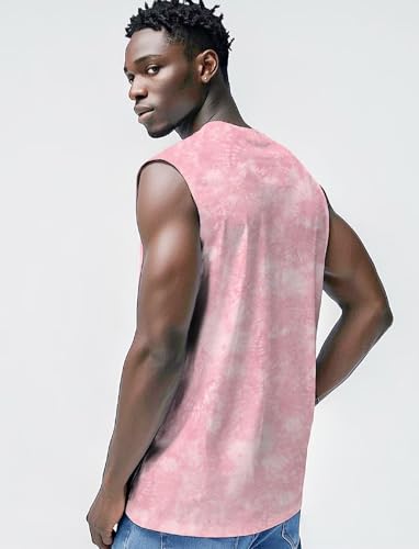 Men's Tank Tops for Workout Muscle Casual Sleeveless Shirts Crewneck Basic Loose Fit UV Protection Summer Beach Tops2