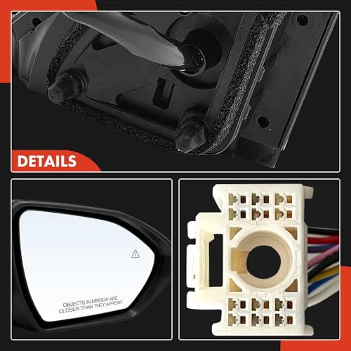 A-Premium Passenger Side Power Door Mirror Compatible with Hyundai by A-Premium - Image 8