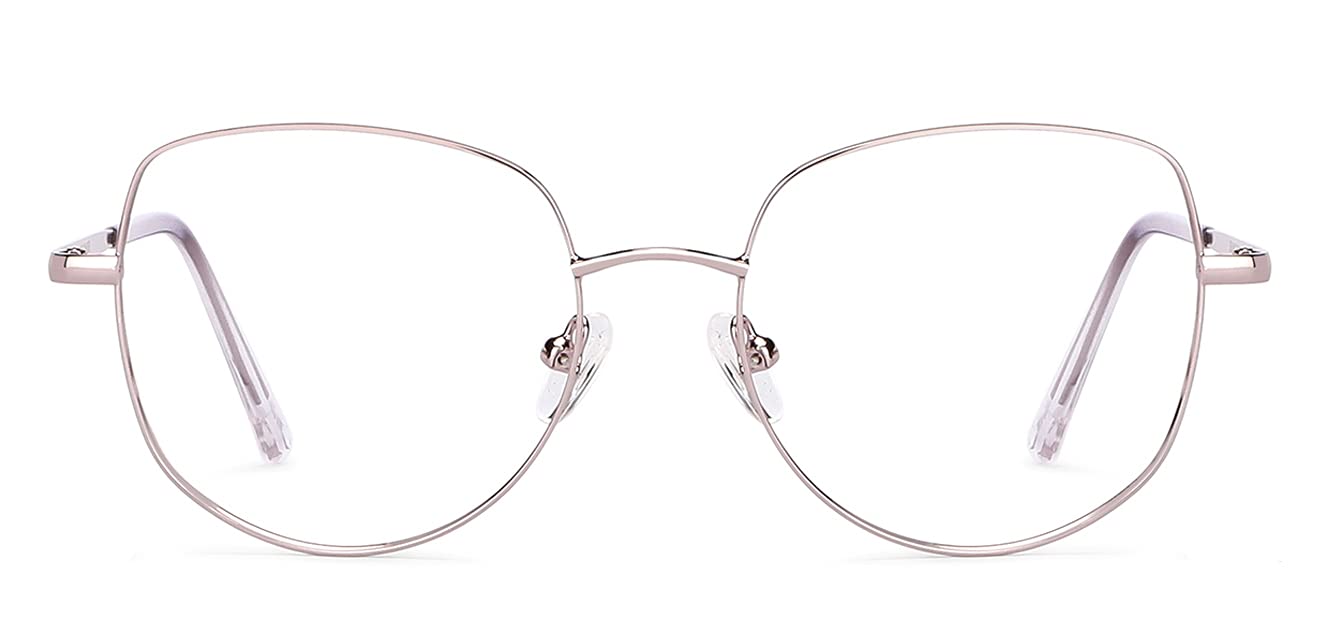 Vincent Chase By Lenskart | Zero Power Blue Cut & Antiglare Computer Eyeglasses | Rose Gold Round For Men & Women | Small | VC E13783 (B093C79LZS) Amazon Price History, Amazon Price Tracker