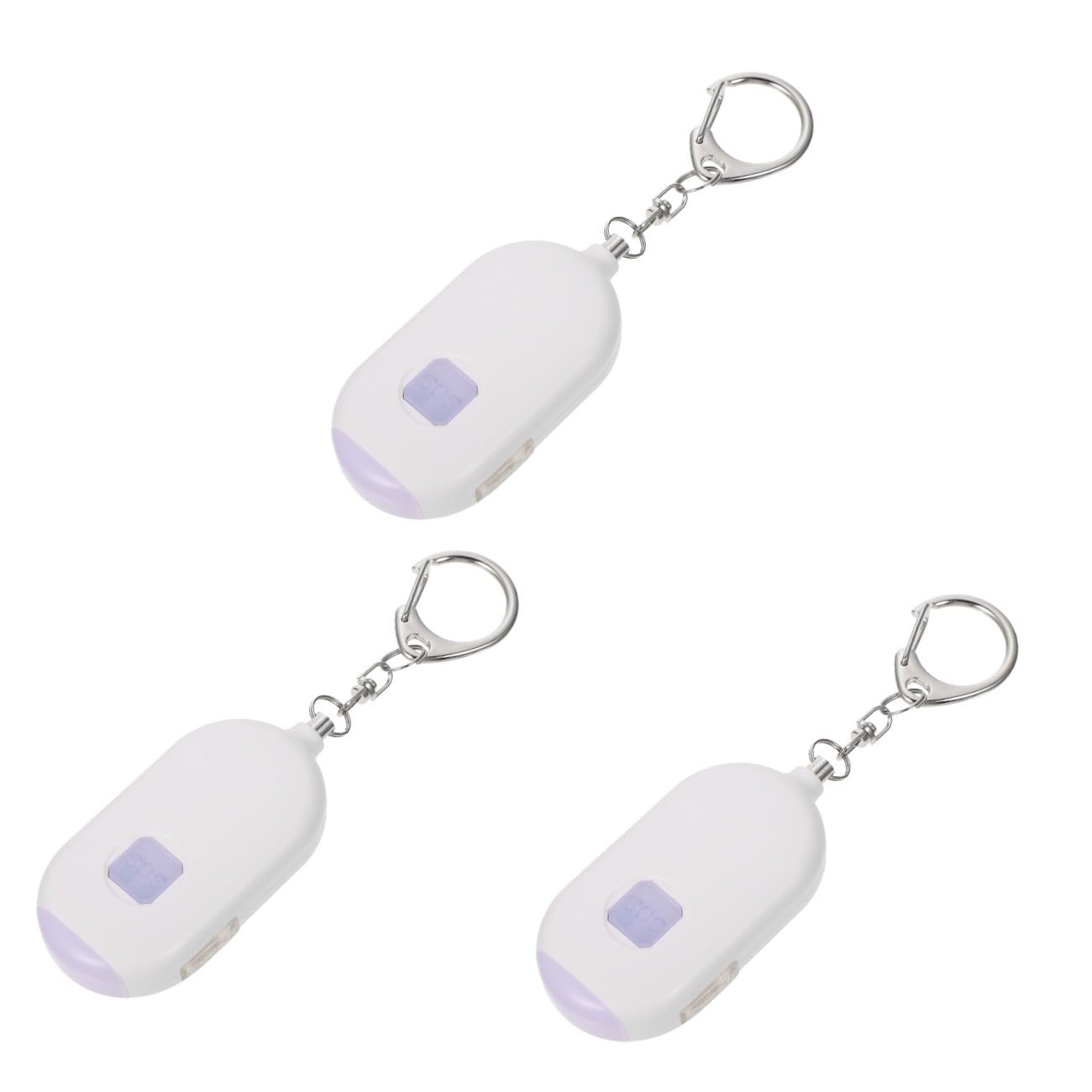 UKCOCO 3piezas Personal Alarm Led Flashlight for Women Emergency Safety Device for Outdoor Use Lightweight and Portable Personal Security Alarm