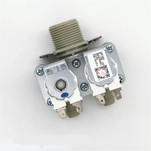 Válvula de entrada lavadora 12 V CC, válvulas solenoides for lavadoras tambor LG, piezas repuesto(2 Water Outlets)