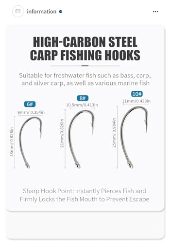 Set completo de pesca para carpa con 420 piezas y sistema rápido miniatura 3