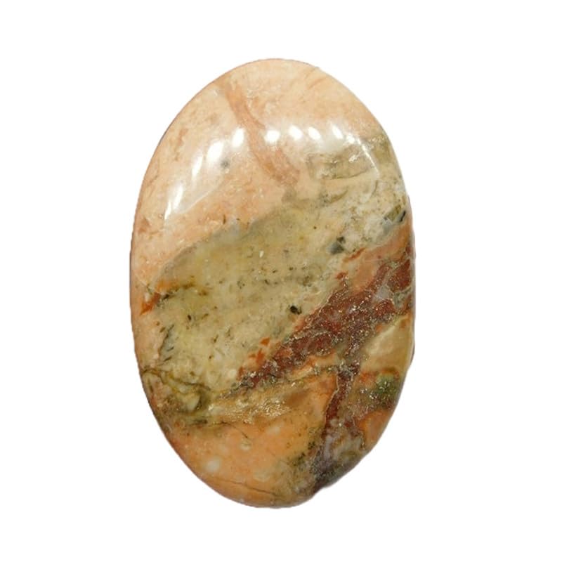 Jaspe Picasso naturel de collection 51 mm cabochon de gemme pour pendentif