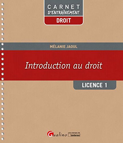 Télécharger Introduction au droit - L1-S1 Gratuit